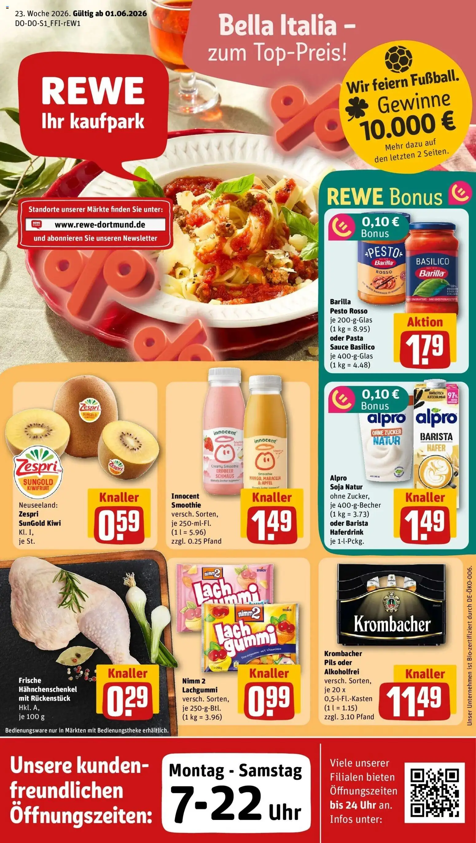 Vorschau von dem Prospekt des Geschäftes Rewe, gültig ab dem 01.06.2026