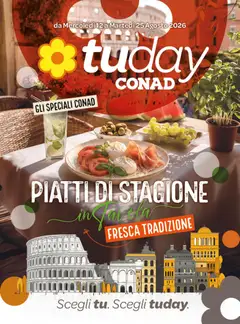 Anteprima dell'opuscolo Conad volantino Tuday Lazio dal negozio Conad valido da 12/08/2026