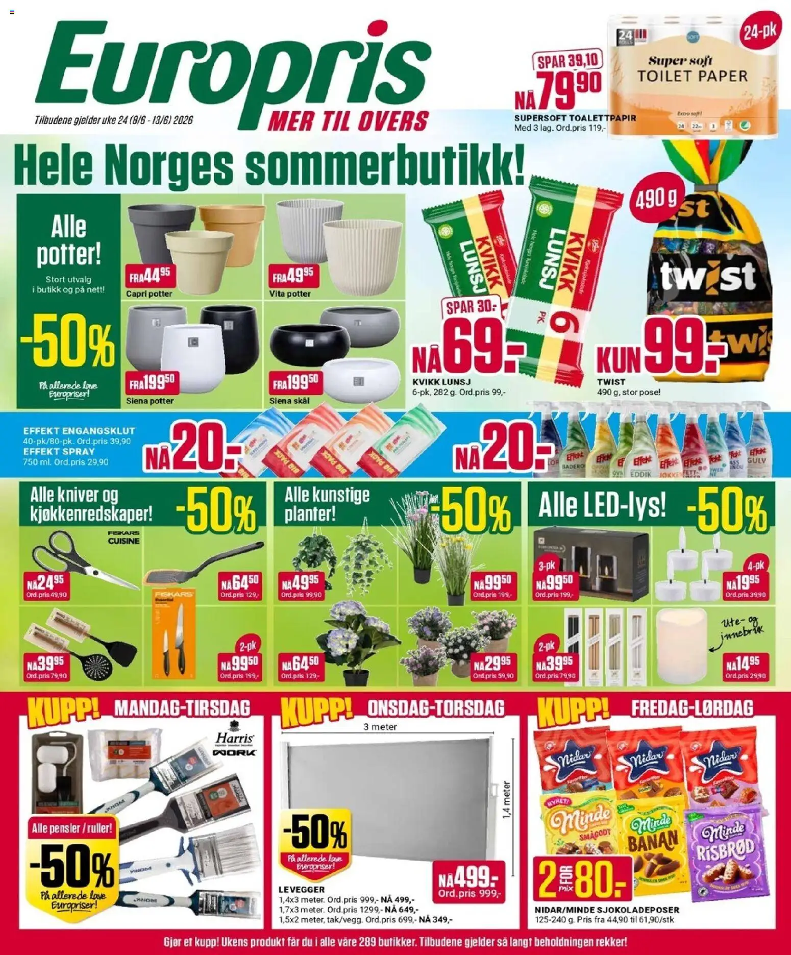 Forhåndsvis Europris kundeavis fra butikk Europris gyldig fra 08/06/2026