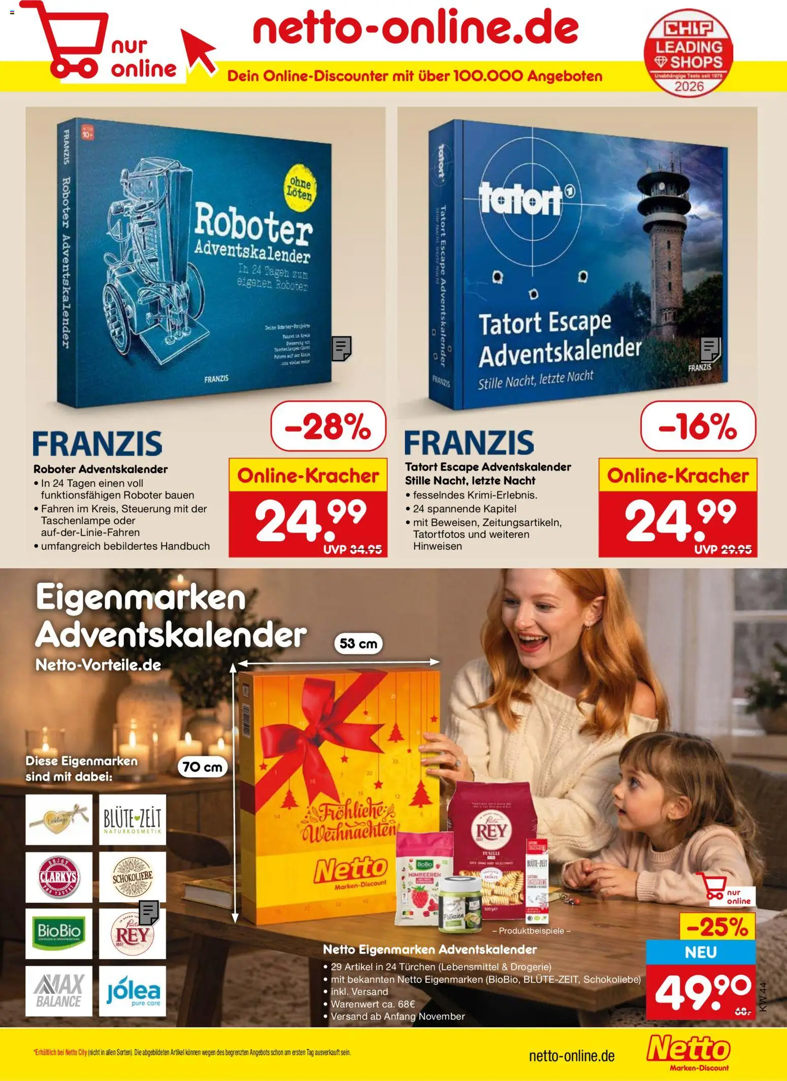 Vorschau von dem Prospekt des Geschäftes Netto Marken-Discount, gültig ab dem 26.10.2026