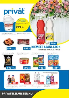 PRIVÁT - PRIVÁT Déli vármegyék megtekintése, amely érvényes 2026.07.23.-től