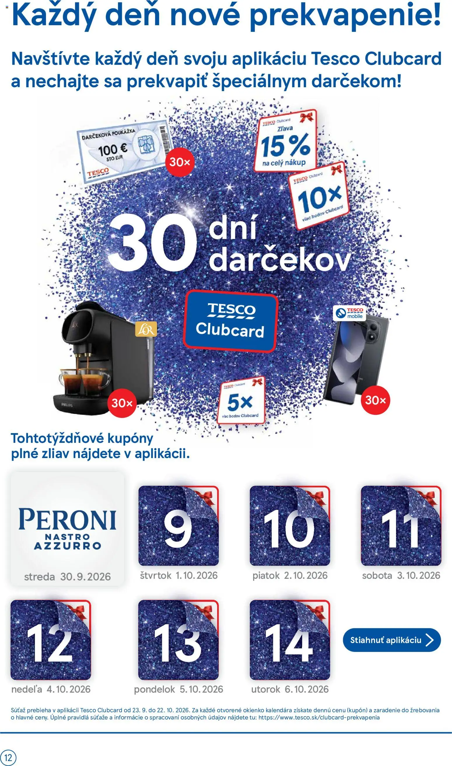 Náhľad Tesco letáku platného od 30.09.2026