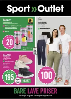 Forhåndsvis Sport Outlet Bare lave priser fra butikk Sport Outlet gyldig fra 18/08/2026