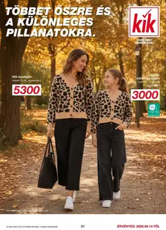 Kik - Kik aktuális akciós újság megtekintése, amely érvényes 2026.09.14.-től