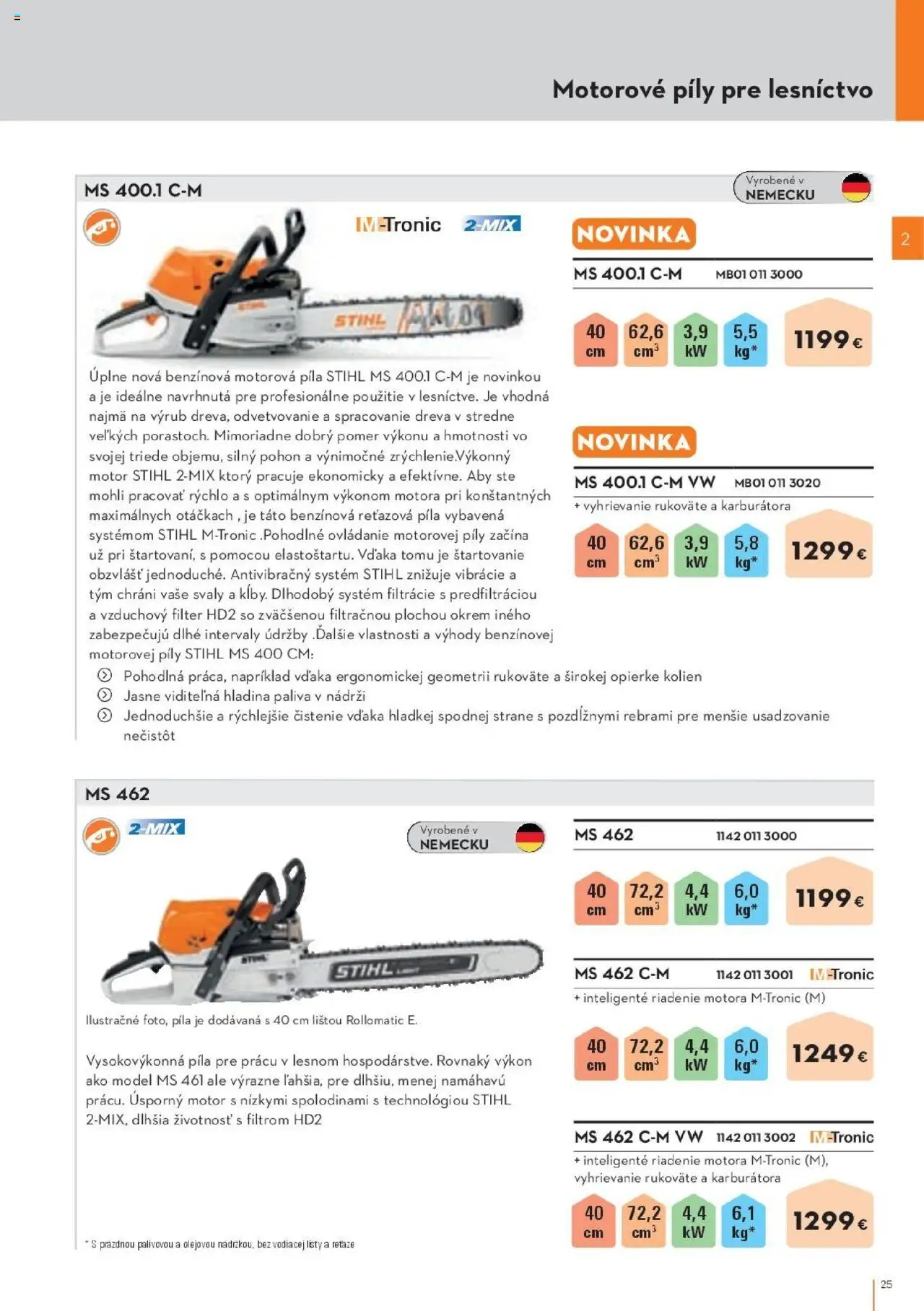Náhľad STIHL letáku platného od 29.09.2025 - Píla, Motorová píla, Reťazová píla