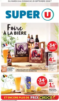 Prévisualisation de Super U - Foire à la bière du magasin Super U formulaire valide 08/09/2026