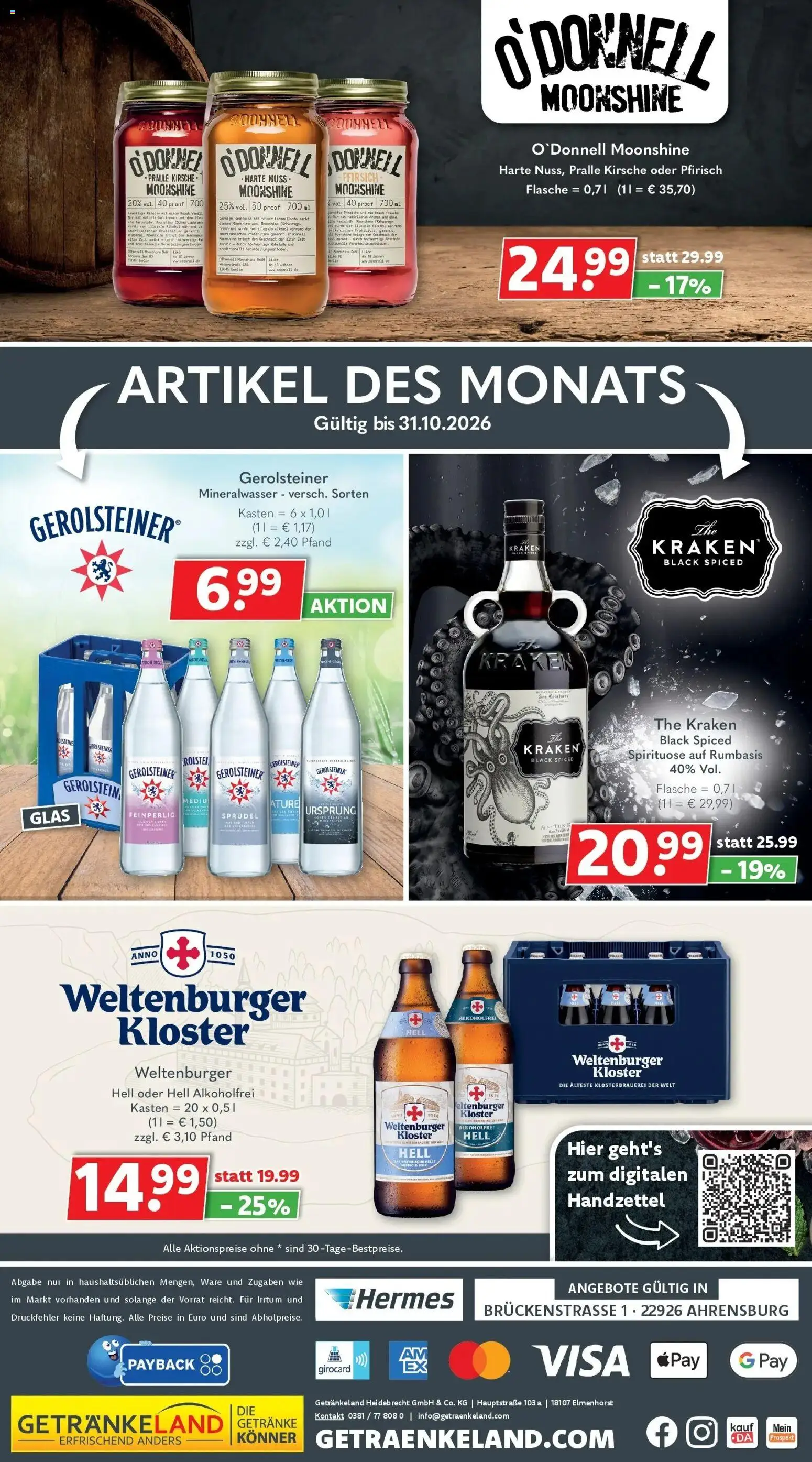 Vorschau von dem Prospekt des Geschäftes Getränkeland, gültig ab dem 12.10.2026