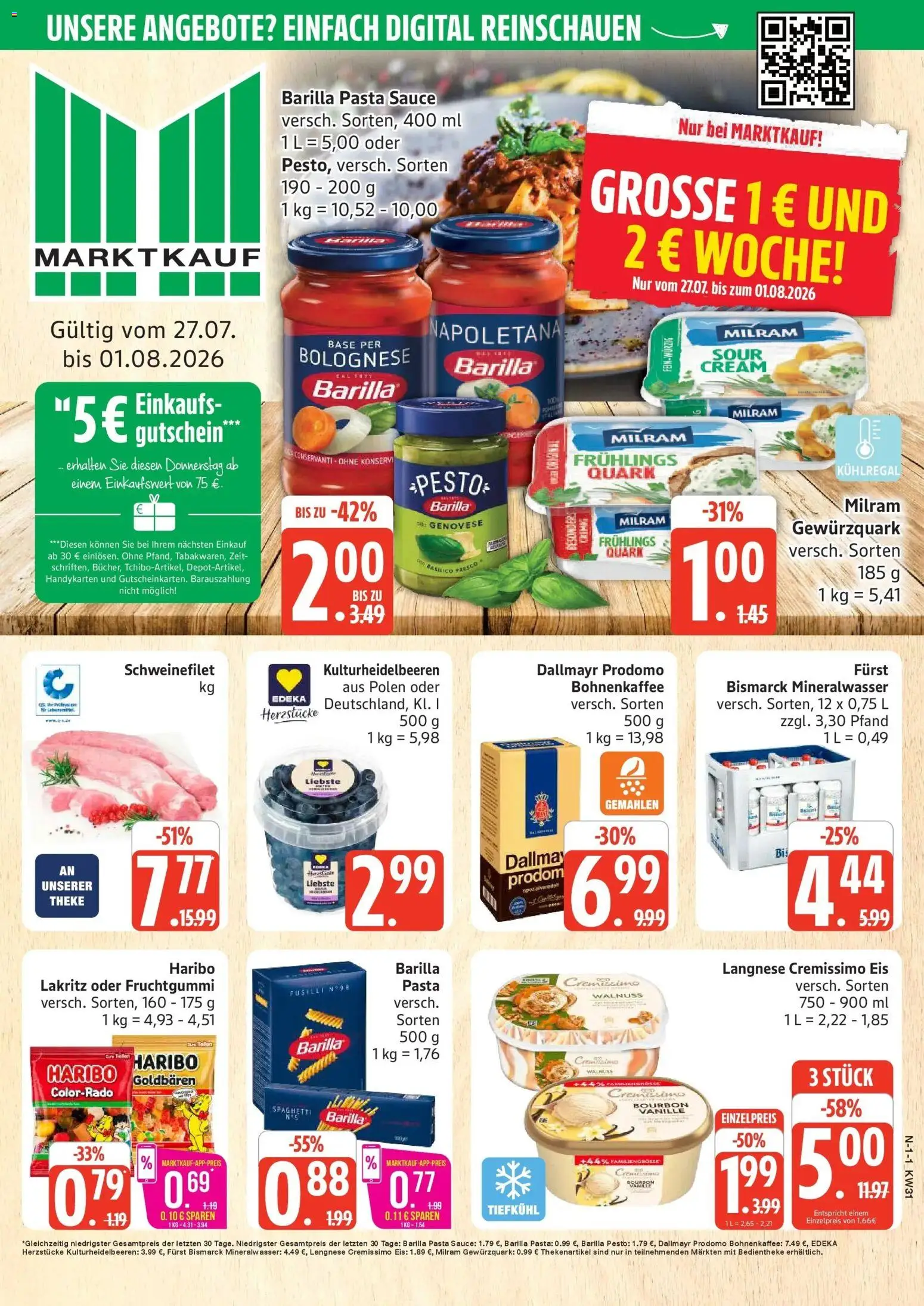 Vorschau von dem Prospekt des Geschäftes Marktkauf, gültig ab dem 27.07.2026