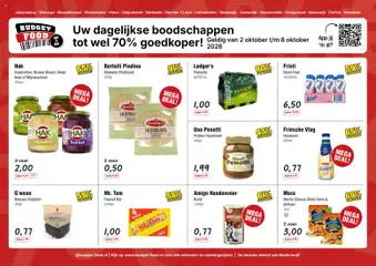 Voorbeeld van Budget Food folder van winkel Budget Food geldig vanaf 02-10-2026