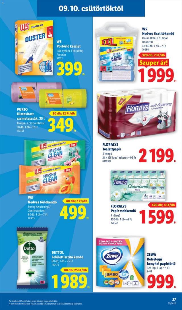 Új Lidl akciós újság 09.10.