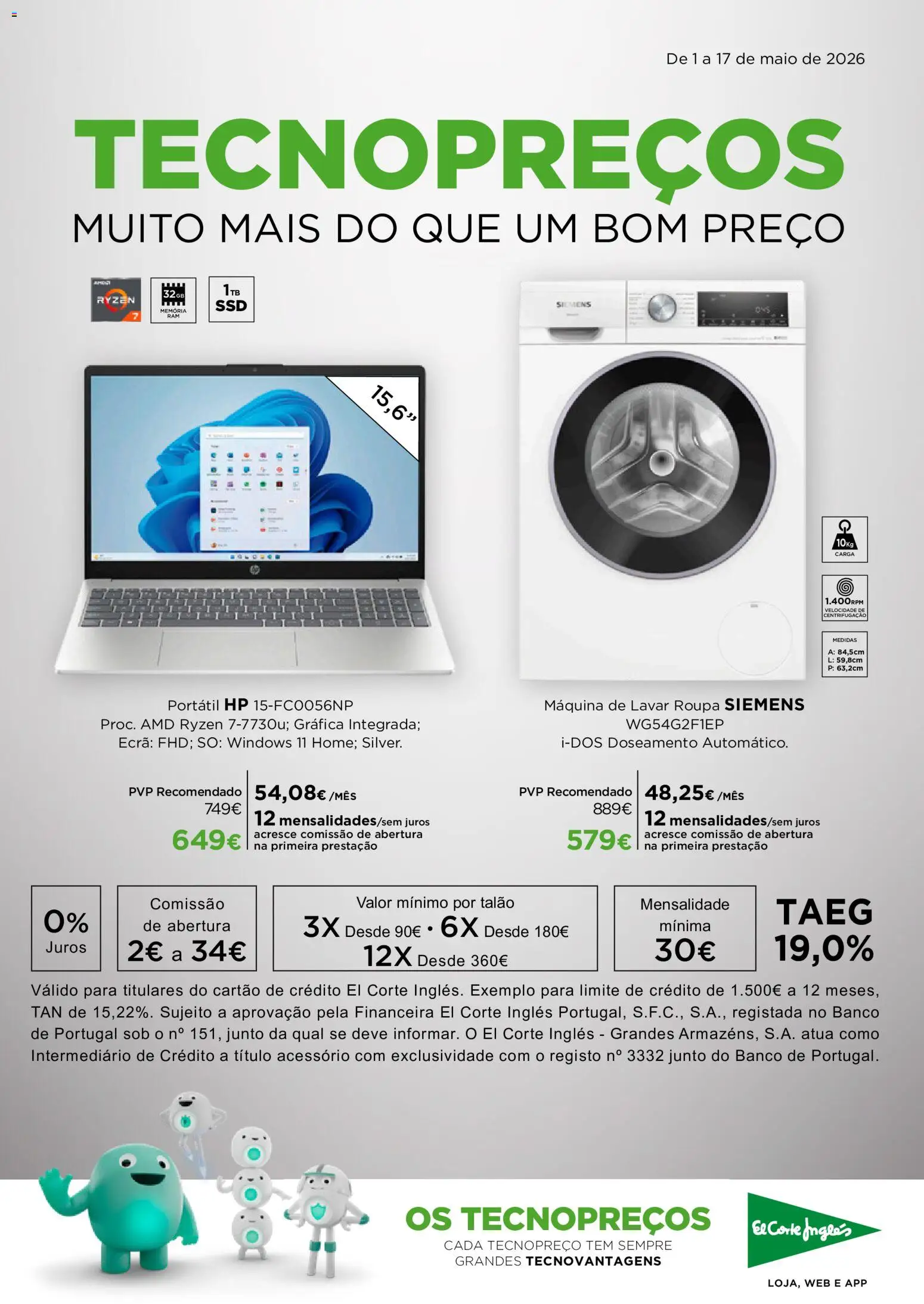 Pré-visualização do folheto da loja El Corte Ingles válida a partir de 01/05/2026