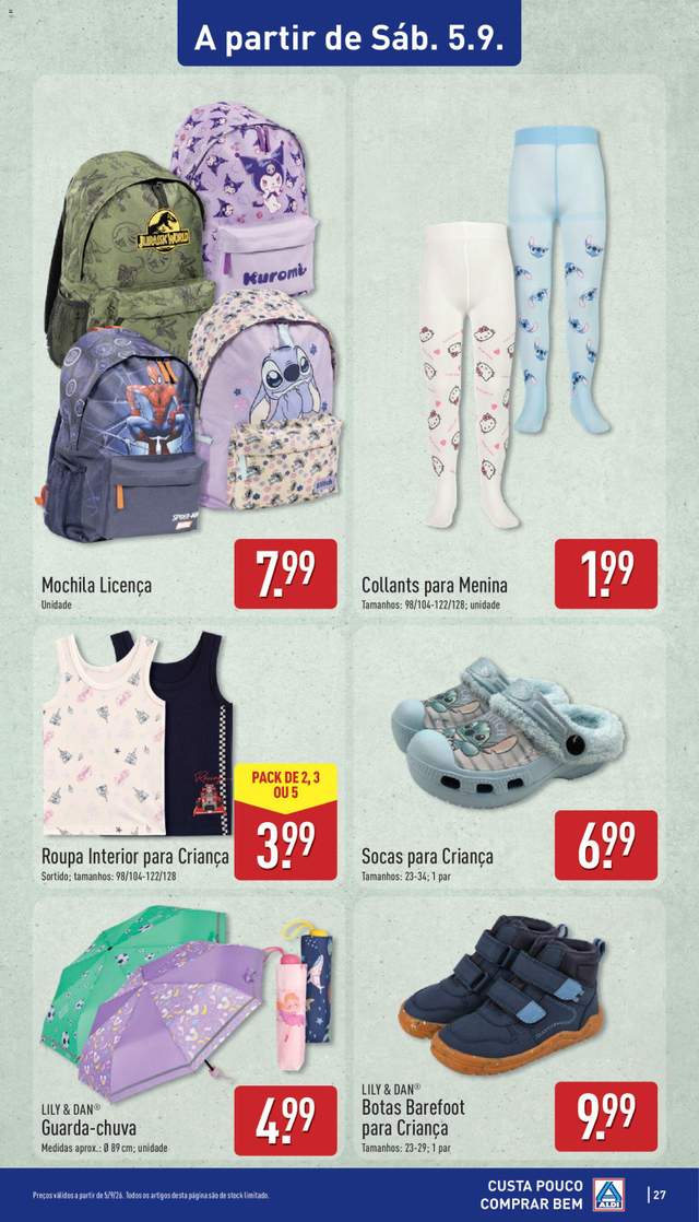 Novo folheto Aldi a partir de 31/08