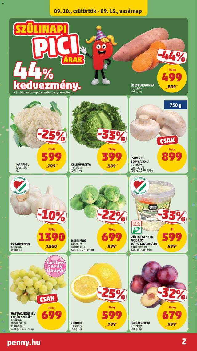 Új Penny akciós újság 09.10.