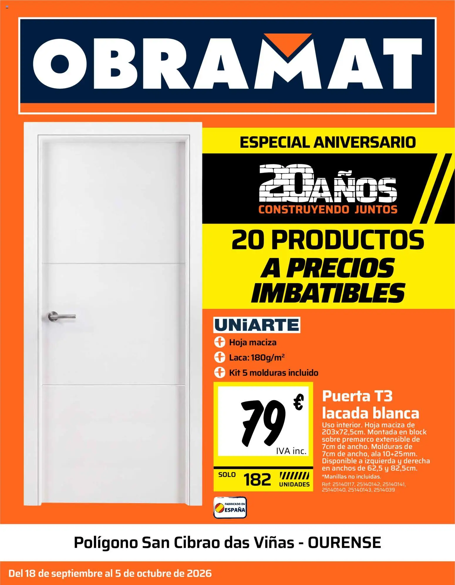 Vista previa del folleto de la tienda Obramat válido desde el 18/09/2026 