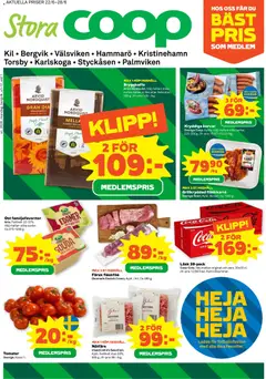 Förhandsgranska reklamblad Stora Coop erbjudanden från butik Stora Coop gäller från 22/06/2026