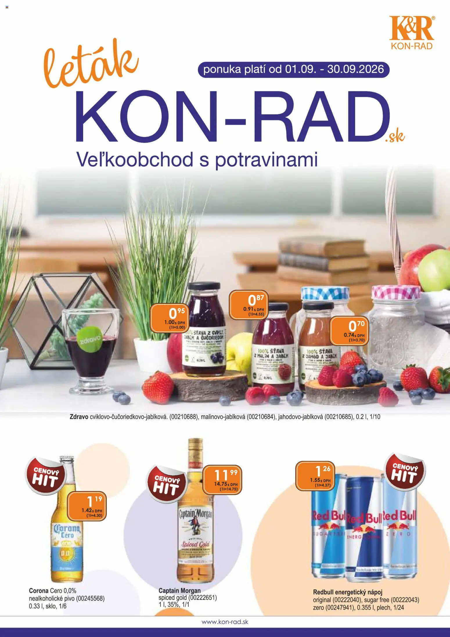 Náhľad KON - RAD letáku platného od 01.09.2026