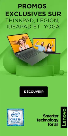Prévisualisation de Lenovo du magasin Offres formulaire valide 22/05/2026