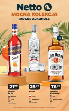 Pogląd gazetki "Netto gazetka - Alkohole mocne" ze sklepu Netto ważnej od 20.07.2026