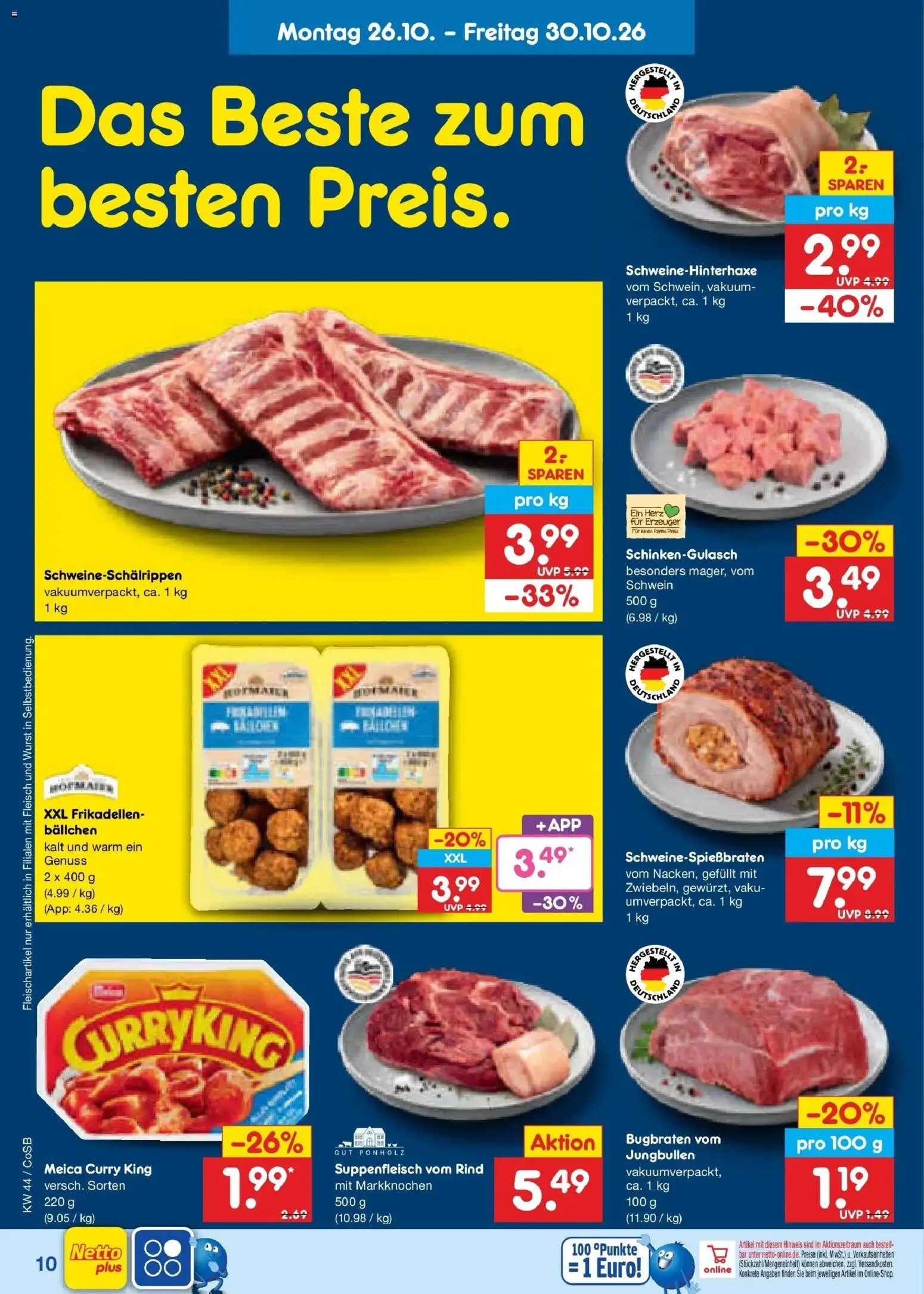 Vorschau von dem Prospekt des Geschäftes Netto Marken-Discount, gültig ab dem 26.10.2026