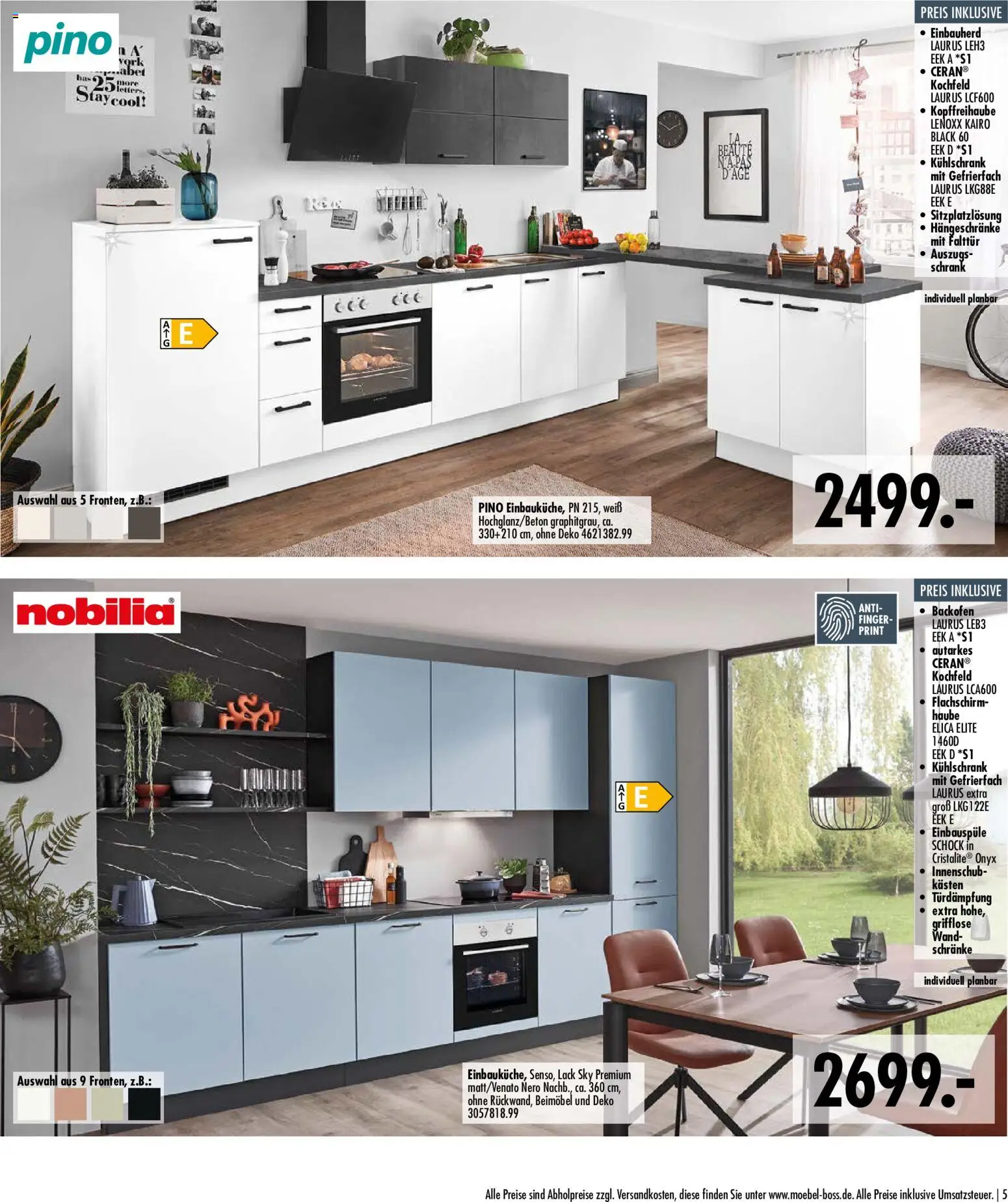 Vorschau von dem Prospekt des Geschäftes SB Möbel Boss, gültig ab dem 09.04.2026 - Kühlschrank, Schrank, Backofen, Kochfeld