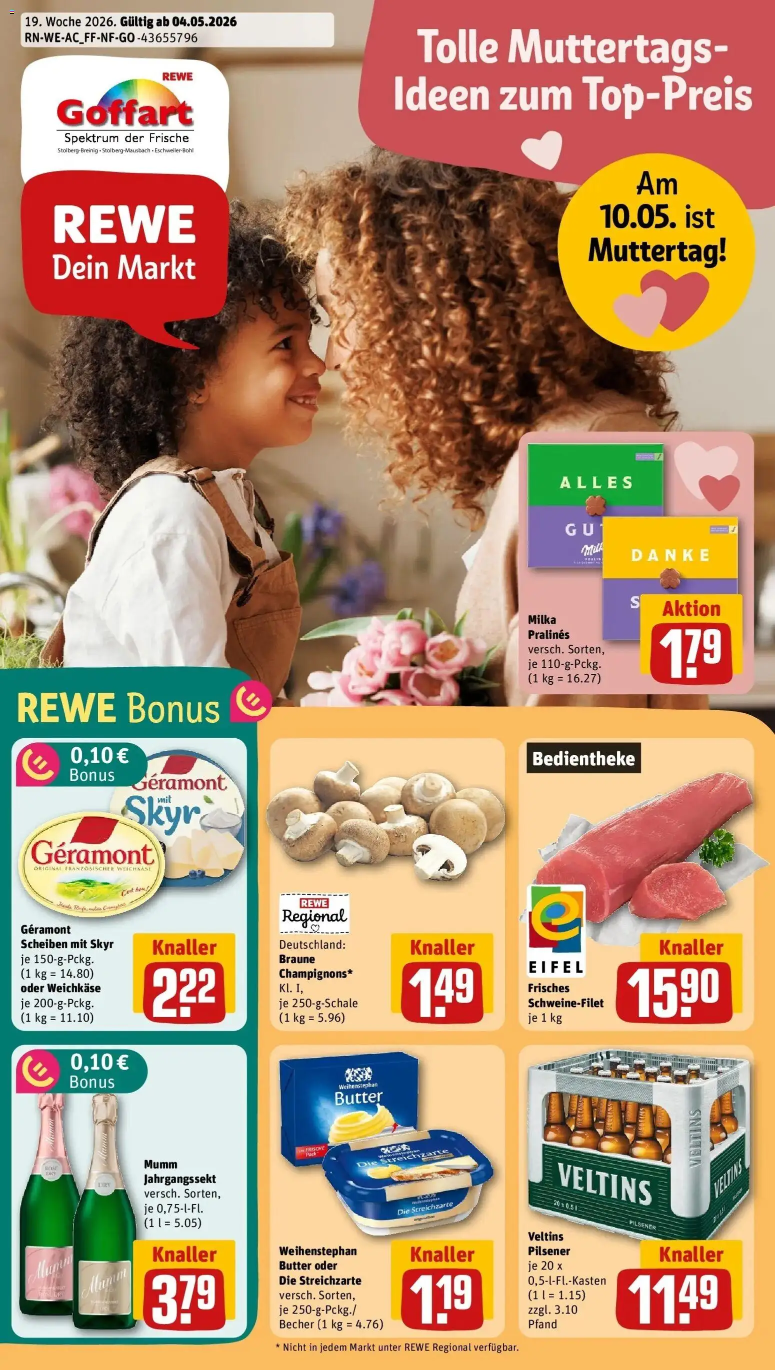 Vorschau von dem Prospekt des Geschäftes Rewe, gültig ab dem 04.05.2026