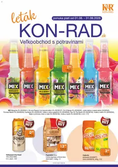 Náhľad KON - RAD letáku platného od 01.08.2026