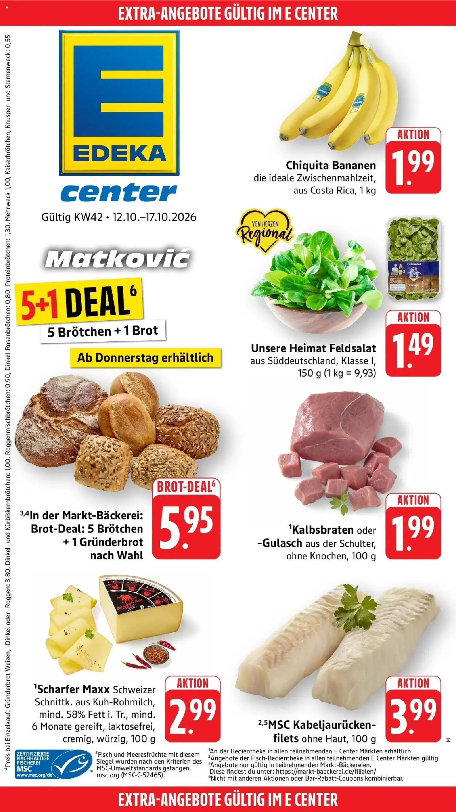 Vorschau von dem Prospekt des Geschäftes Edeka, gültig ab dem 12.10.2026