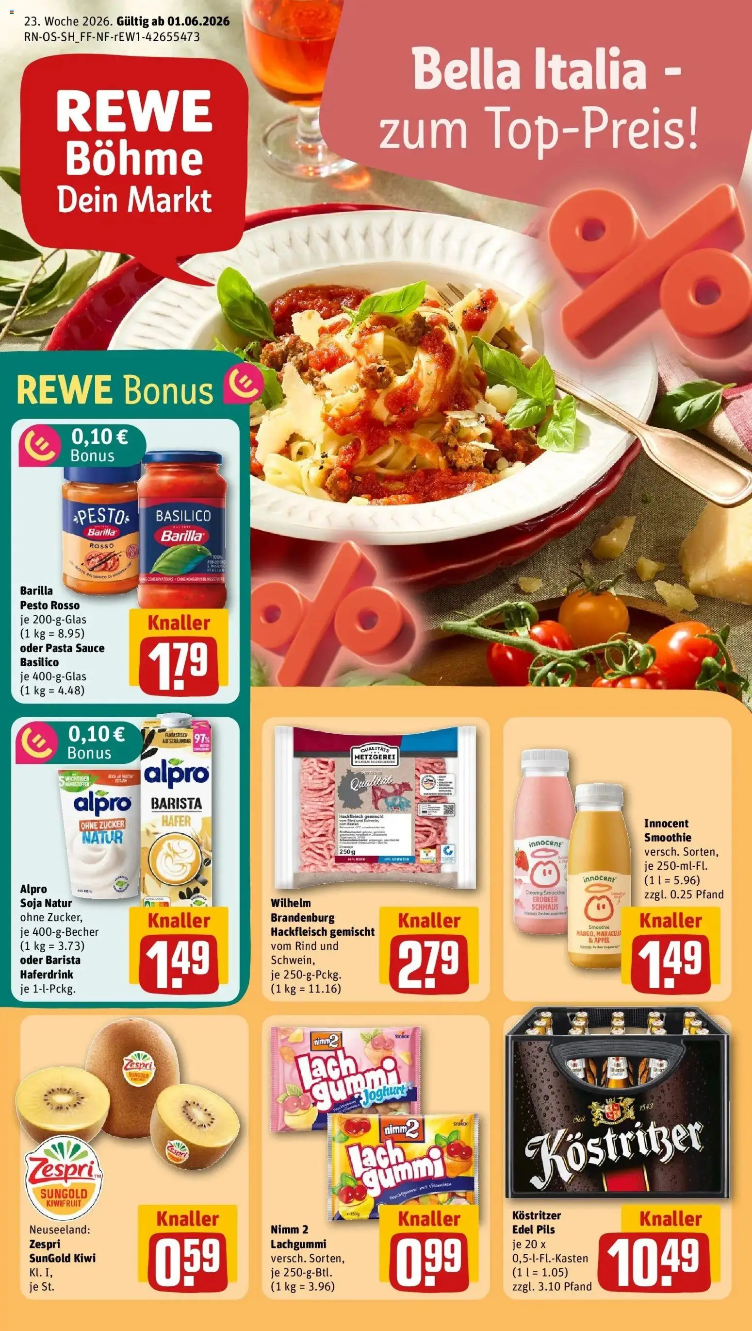 Vorschau von dem Prospekt des Geschäftes Rewe, gültig ab dem 01.06.2026