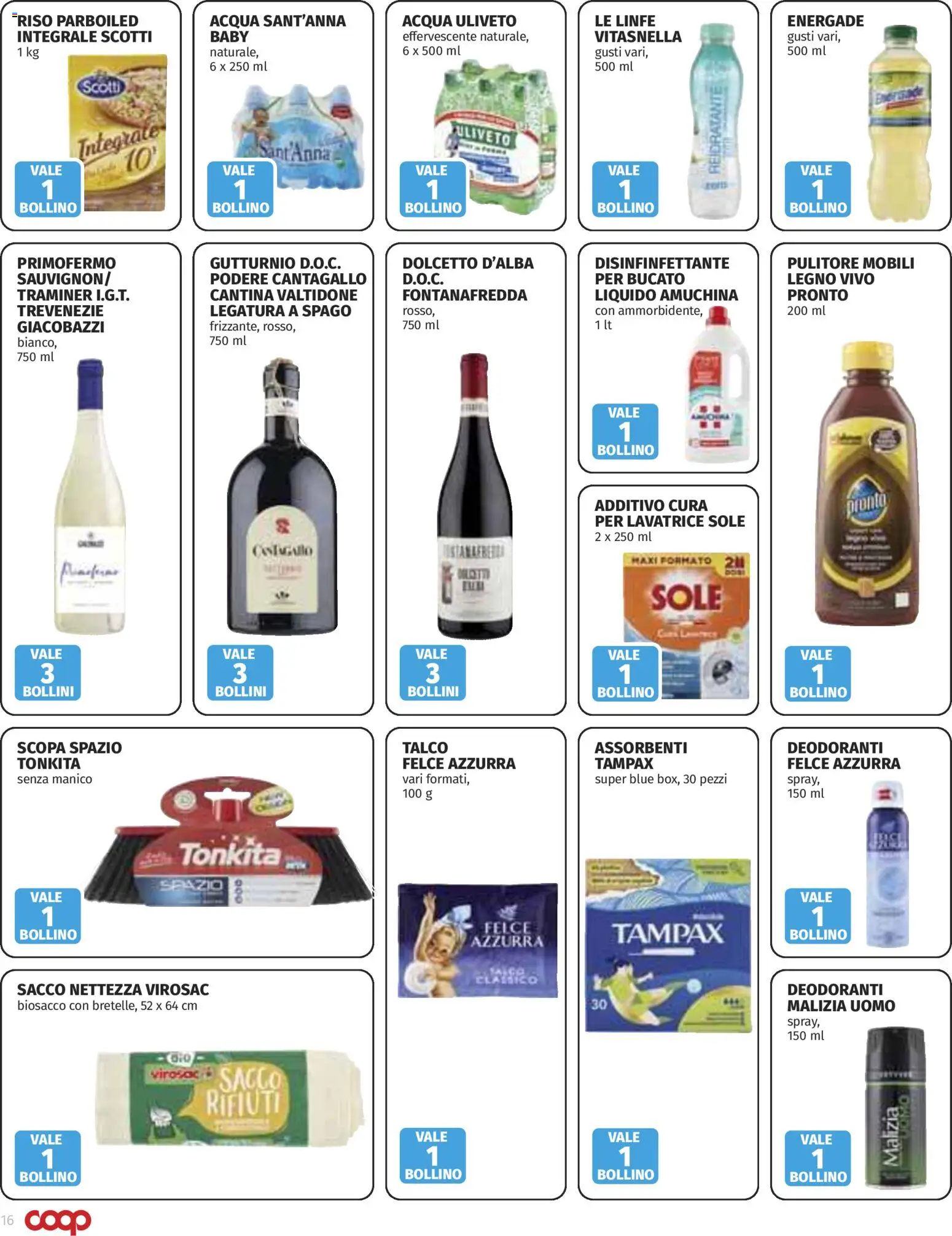 Anteprima dell'opuscolo COOP volantino Monza dal negozio COOP valido da 03/09/2026 - Acqua, Lavatrice, Scopa, Talco, Assorbenti, Sacco rifiuti