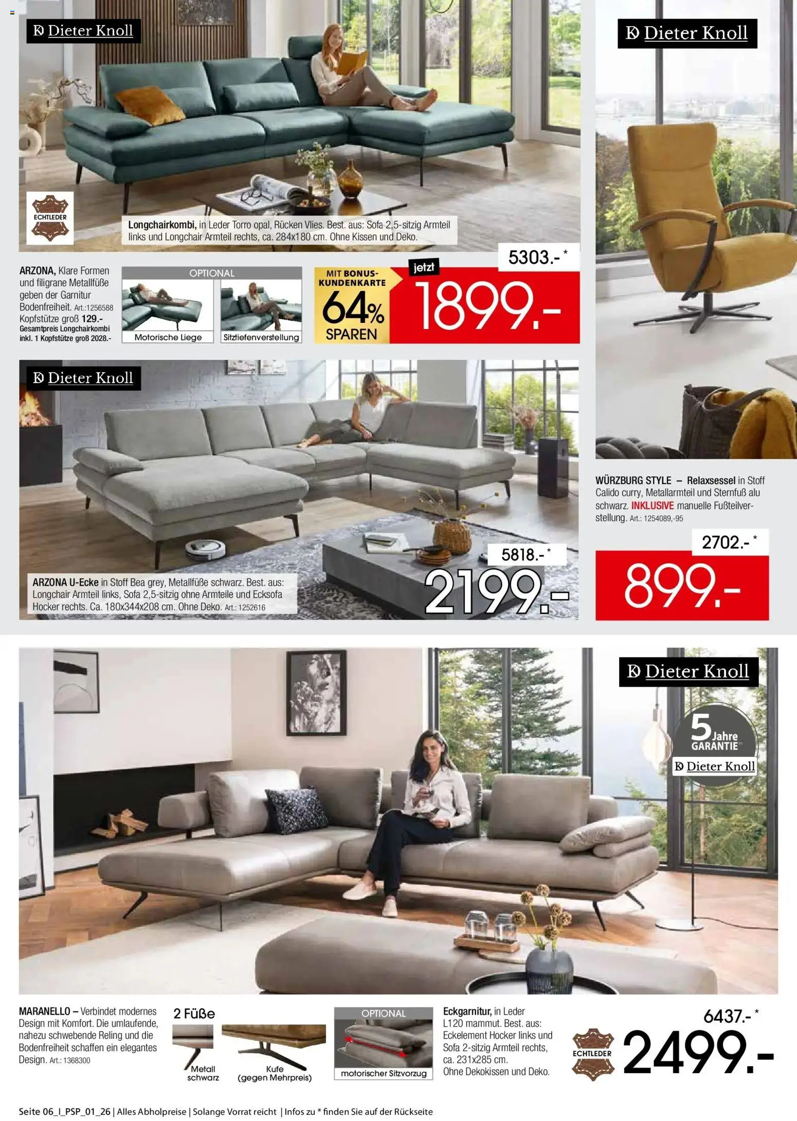 Vorschau von dem Prospekt des Geschäftes Zurbrüggen, gültig ab dem 26.10.2026 - Sofa, Ecksofa, Relaxsessel, Kissen, Hocker, Liege