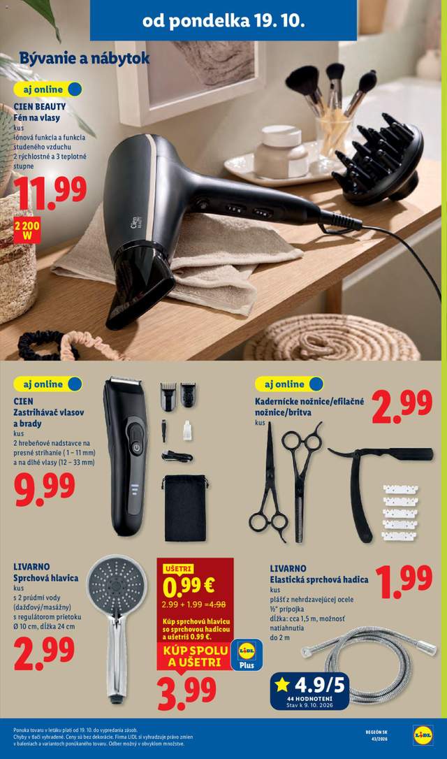 Nový Lidl leták od 19.10.