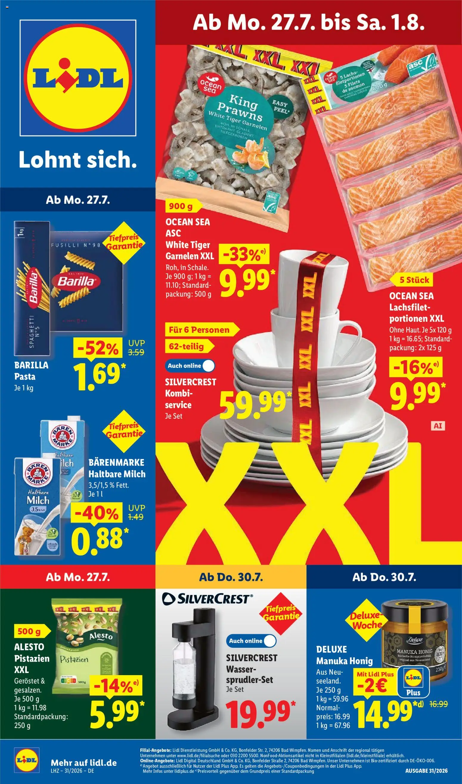 Vorschau von dem Prospekt des Geschäftes Lidl, gültig ab dem 27.07.2026