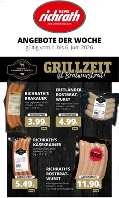 Vorschau von dem Prospekt des Geschäftes Rewe, gültig ab dem 01.06.2026