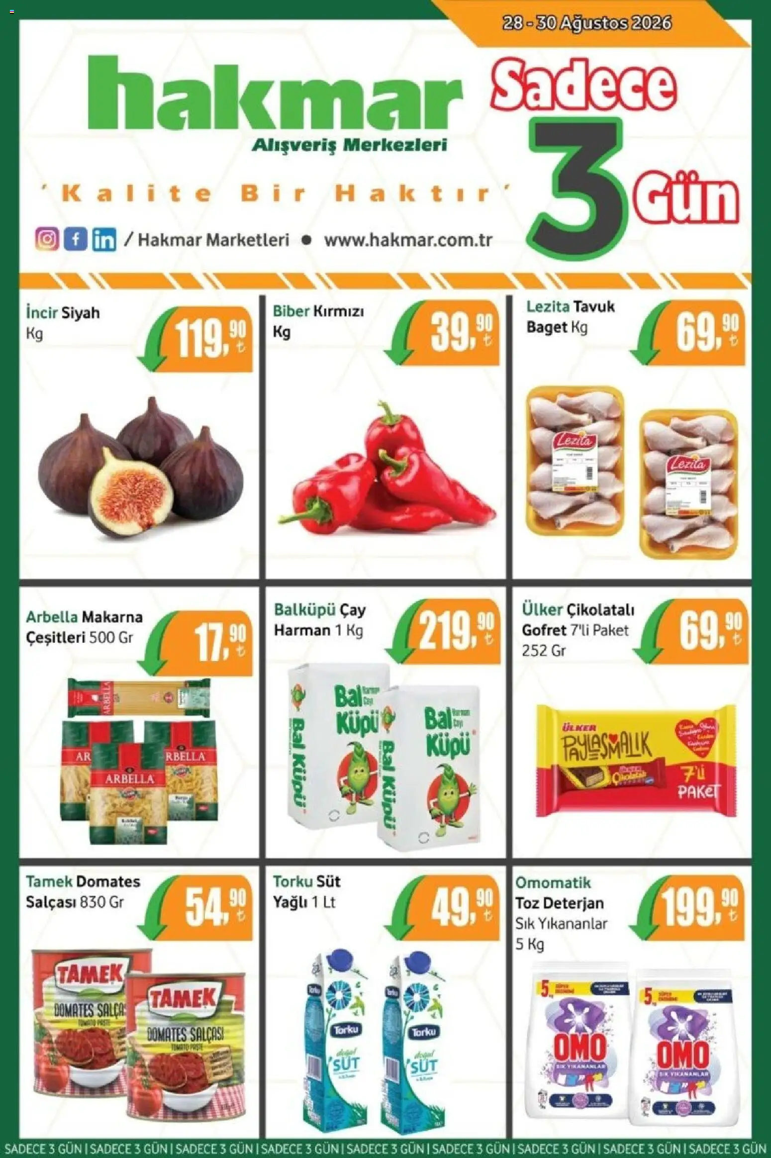 Hakmar Hakmar - Katalog Sadece 3 Gün 28.08.2026 - Broşürünün önizlemesi