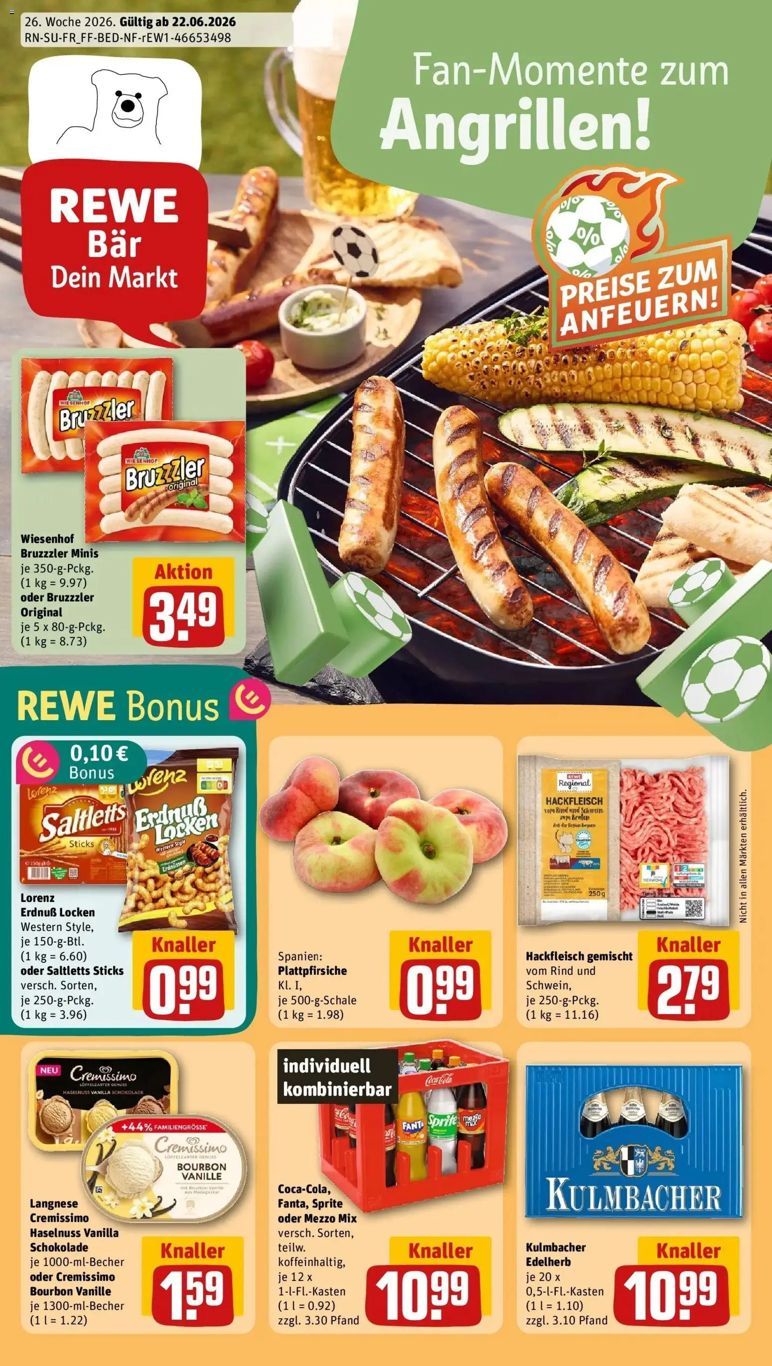 Vorschau von dem Prospekt des Geschäftes Rewe, gültig ab dem 21.06.2026