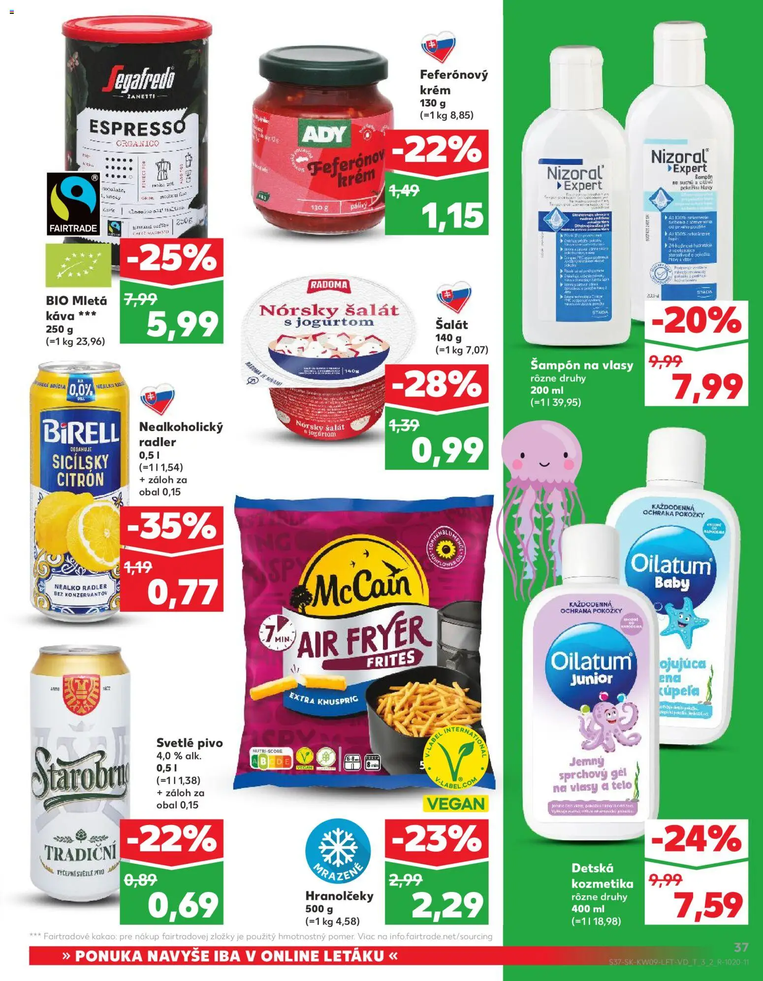 Náhľad Kaufland letáku platného od 26.02.2026 - Pivo, Šalát, Kakao, Birell, Radler, Krém, Sprchový gél, Mletá káva