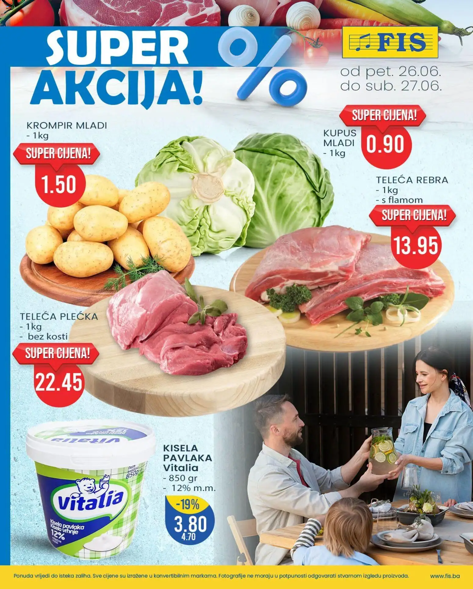 Pregled letka FIS super akcija trgovine FIS vrijedi od 26.06.2026