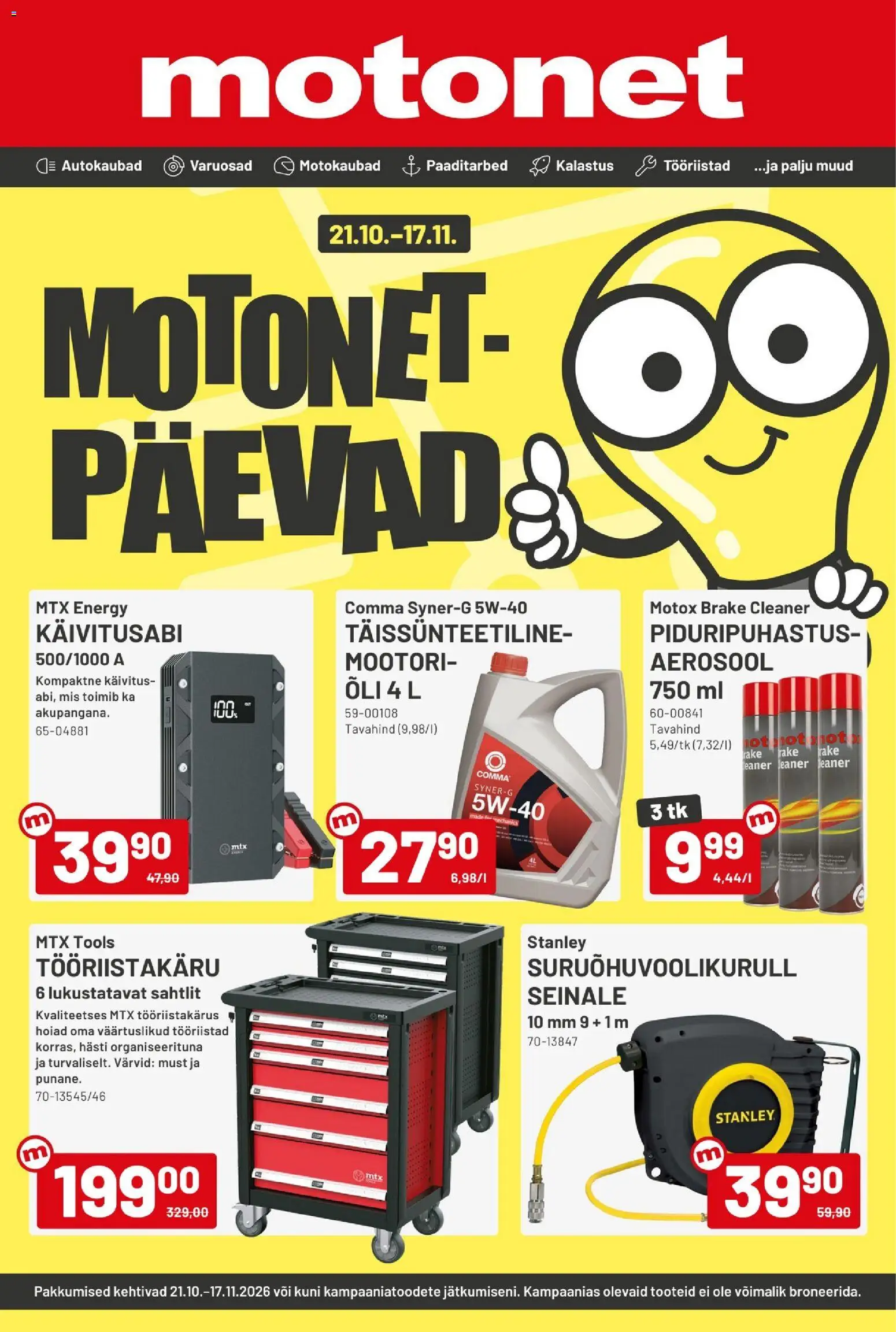 Kaupan Motonet Motonet tarjoukset esikatselu, voimassa 21/10/2026 - Voi