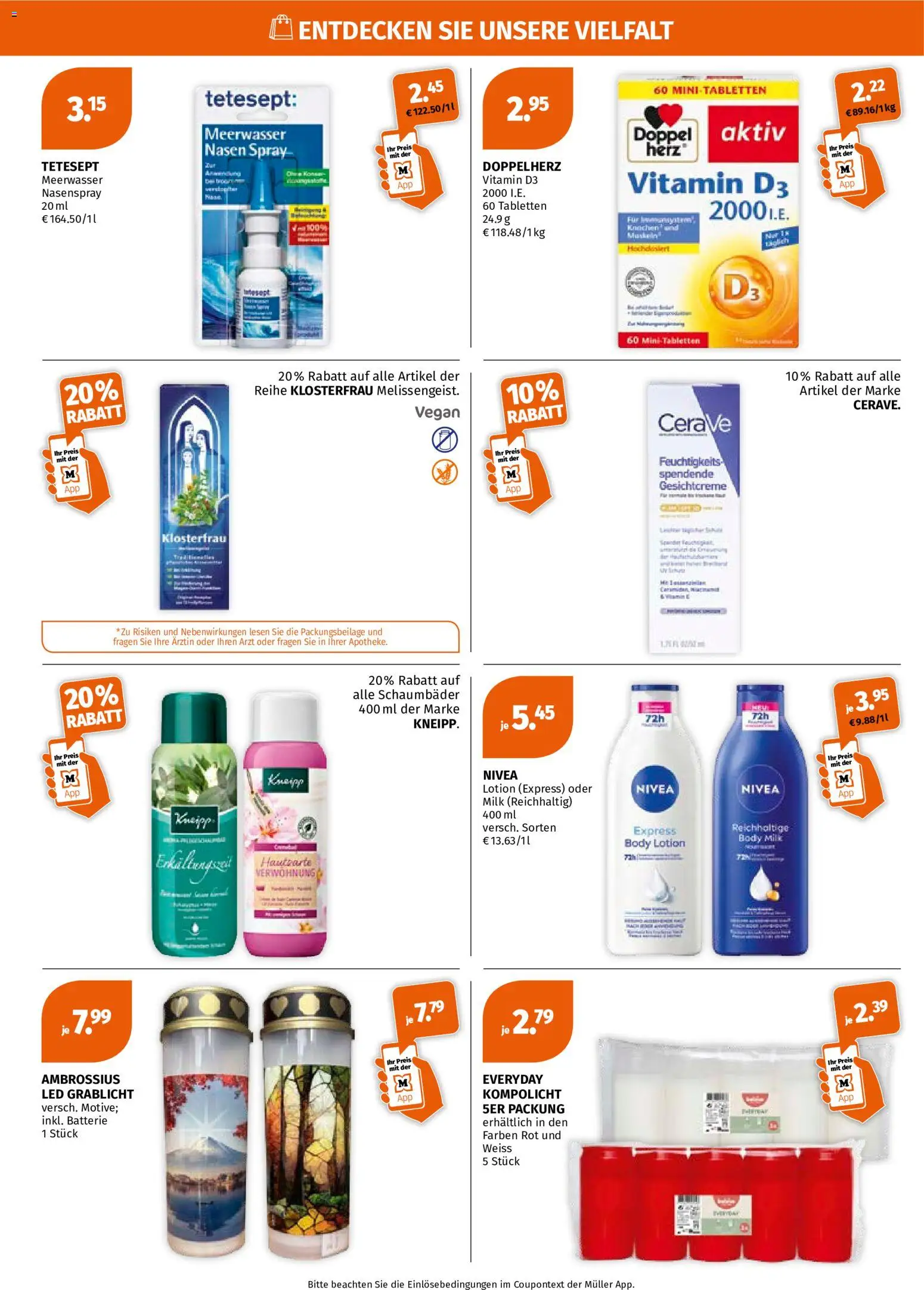 Vorschau von dem Prospekt des Geschäftes Müller, gültig ab dem 26.10.2026 - Batterie, Body Lotion, Body Milk