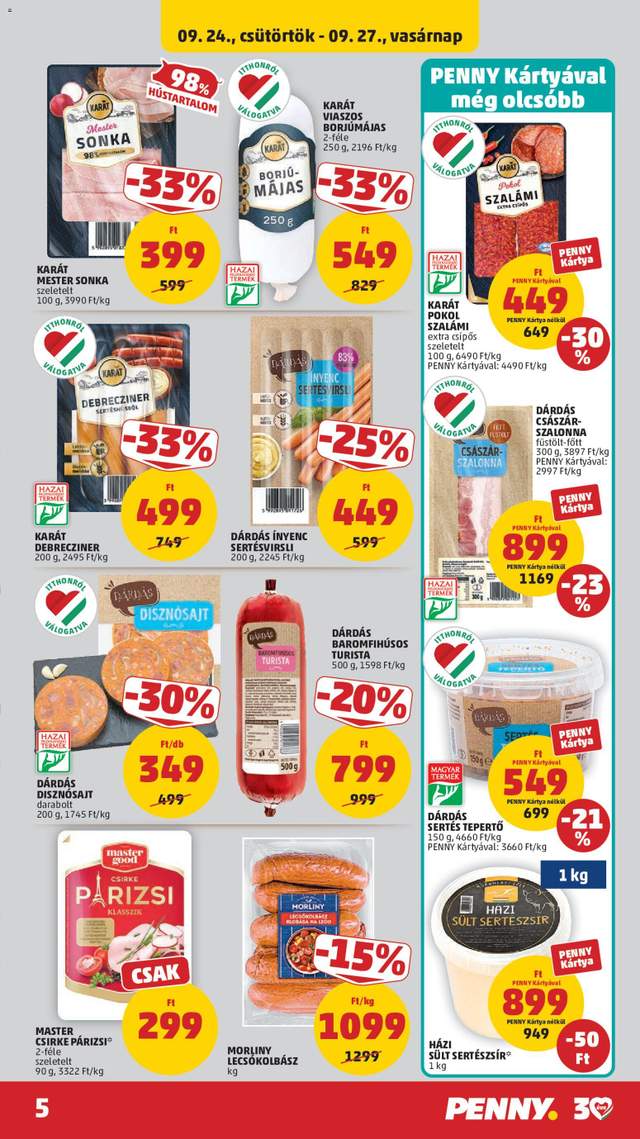 Új Penny akciós újság 09.24.