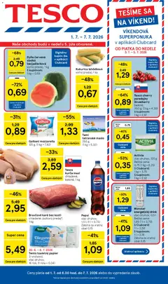 Náhľad Tesco letáku platného od 01.07.2026