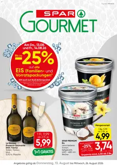 Vorschau der Angebote: SPAR Gourmet SPAR Gourmet Flugblatt gültig ab 13.08.2026
