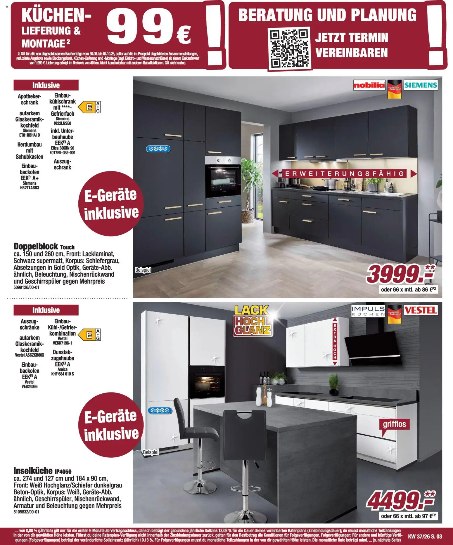 Vorschau von dem Prospekt des Geschäftes Poco, gültig ab dem 06.09.2026 - Kühlschrank, Kuchen, Siemens, Geschirrspüler, Schrank, Backofen, Armatur, Kochfeld