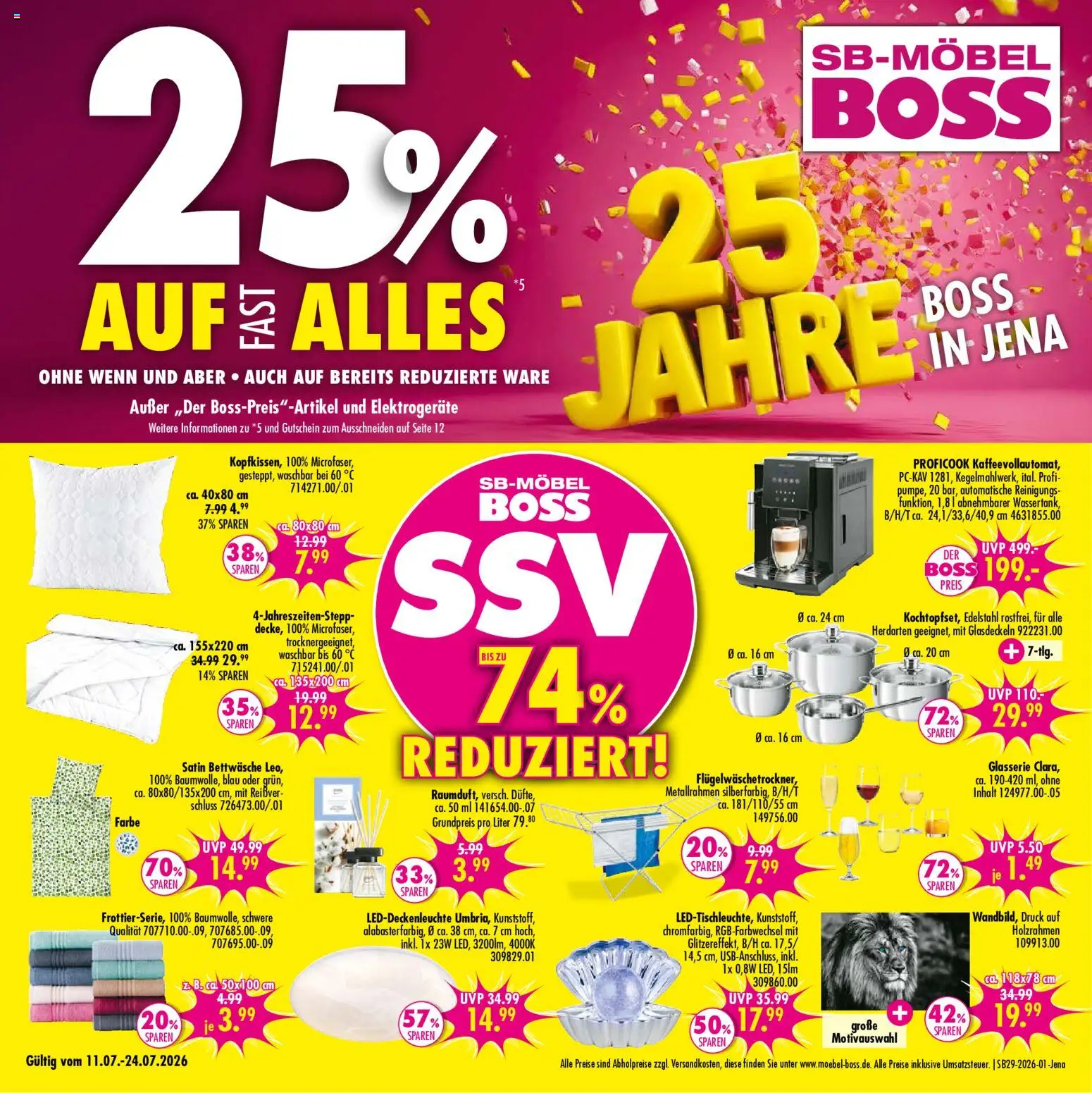Vorschau von dem Prospekt des Geschäftes SB Möbel Boss, gültig ab dem 11.07.2026 - Bettwäsche