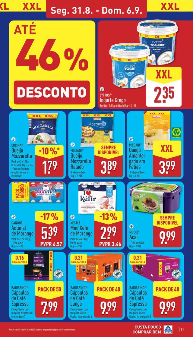 Novo folheto Aldi a partir de 31/08