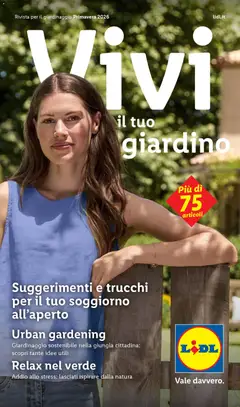 Anteprima dell'opuscolo Lidl volantino Giardinaggio dal negozio Lidl valido da 23/04/2026