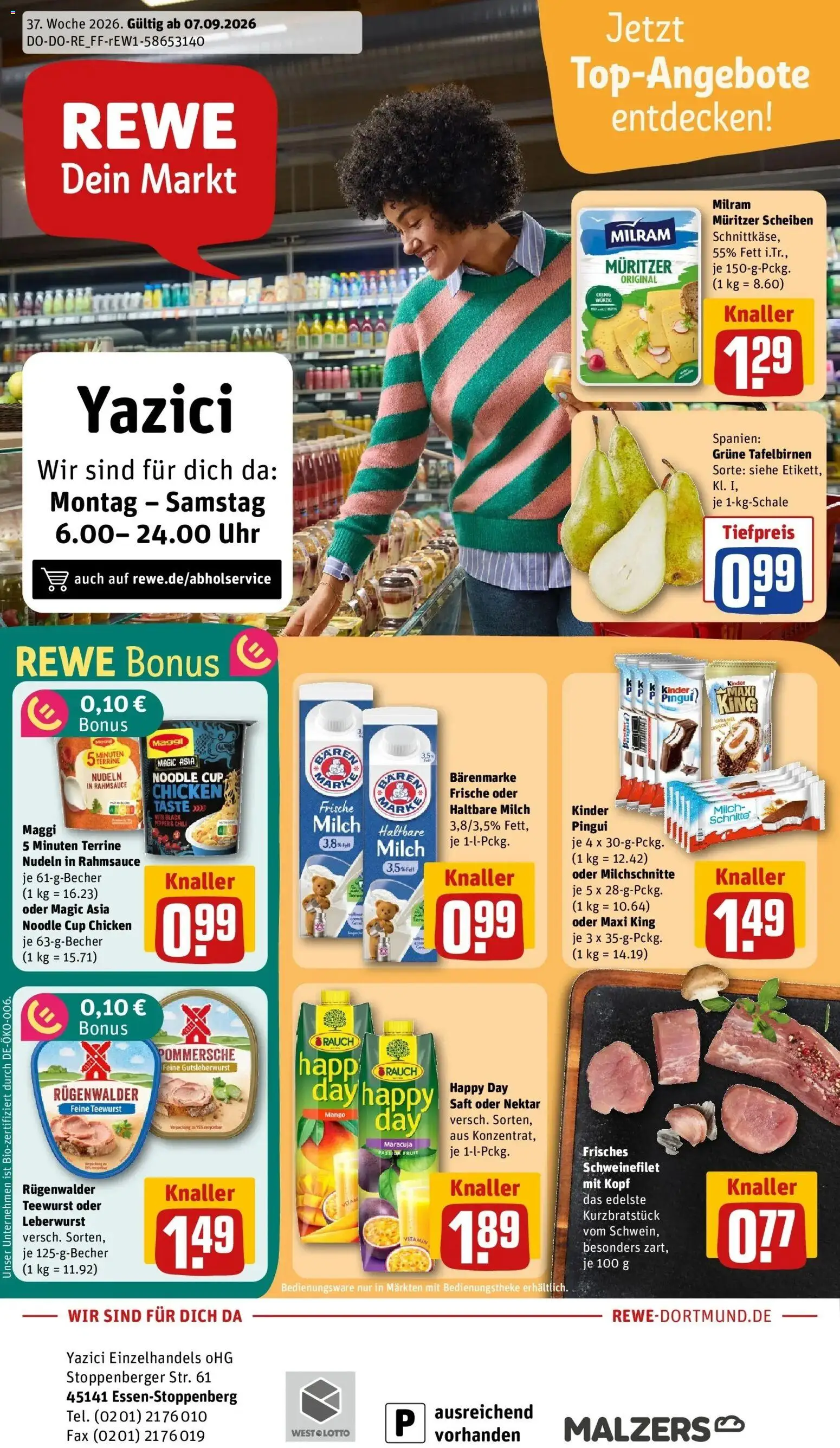 Vorschau von dem Prospekt des Geschäftes Rewe, gültig ab dem 07.09.2026