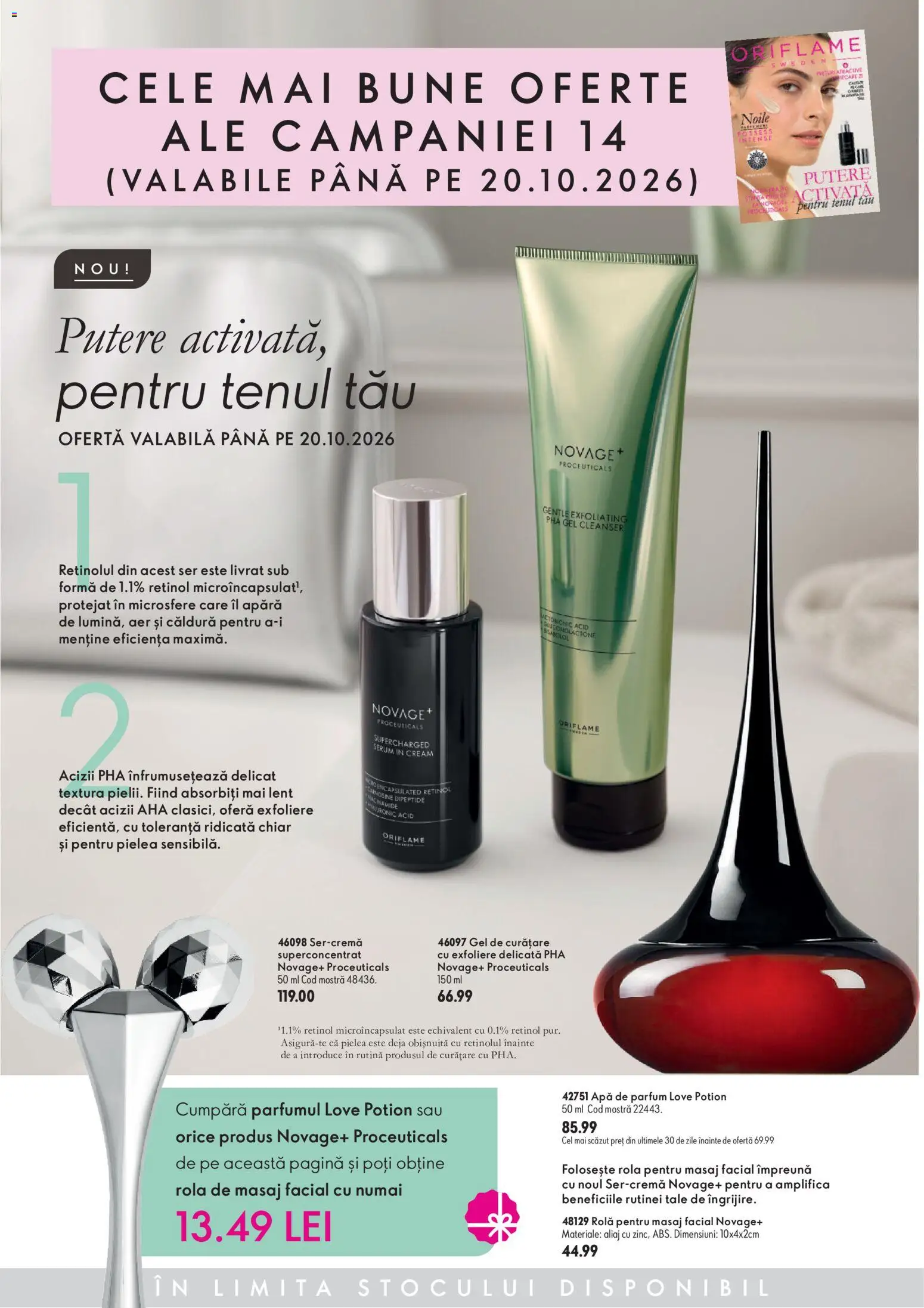 Previzualizarea de cataloage: Oriflame Oriflame Catalog Cele mai bune oferte valabil de la 14.10.2026 - Apă, Parfum, Intense, Gel de curățare, Serum, Apă de parfum