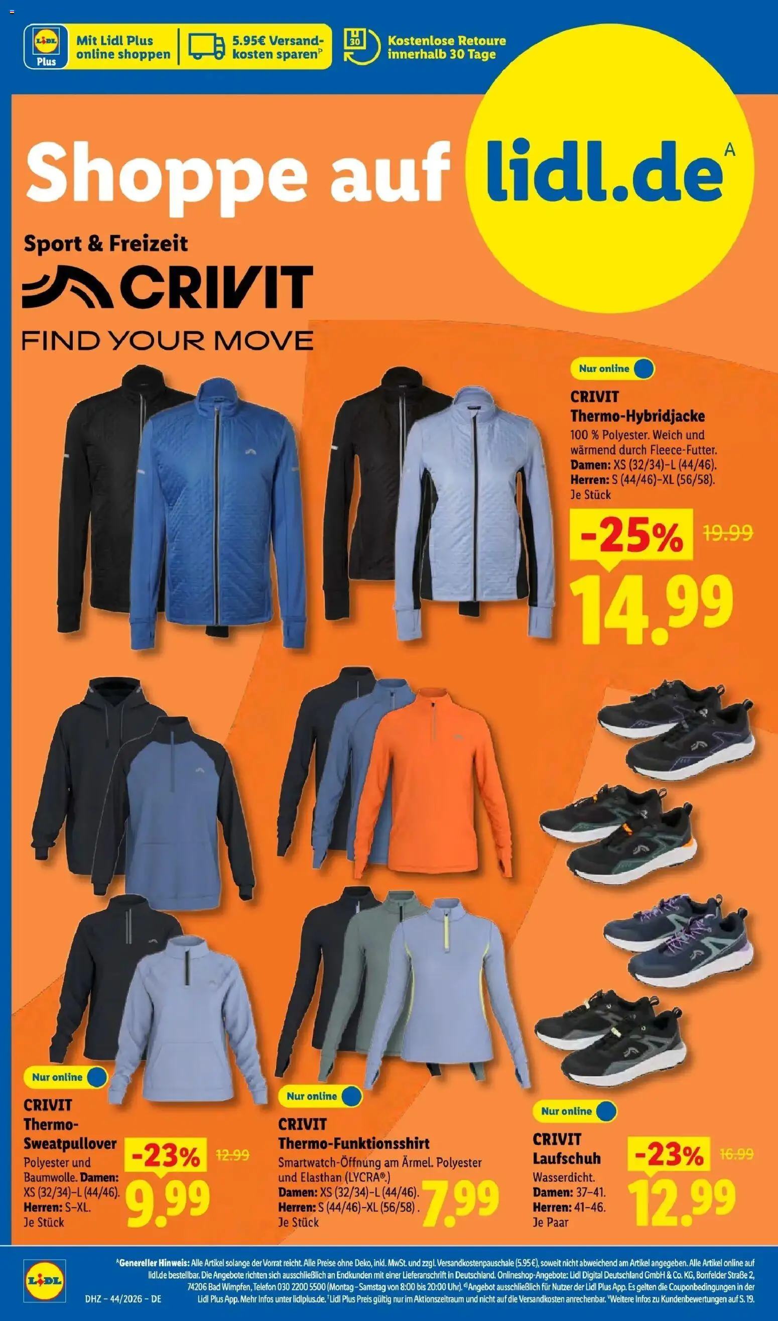 Vorschau von dem Prospekt des Geschäftes Lidl, gültig ab dem 26.10.2026 - Telefon, Bad, Pullover, Shirt