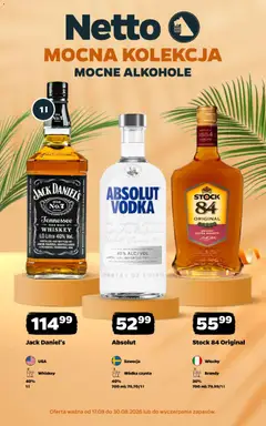 Pogląd gazetki "Netto gazetka - Mocne alkohole" ze sklepu Netto ważnej od 17.08.2026